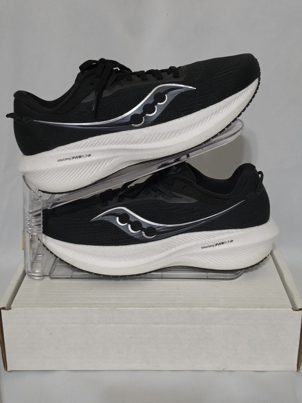Saucony Triumph 21 (2023) Wide 'Black White' US Women Size 10.5 (NWOT)